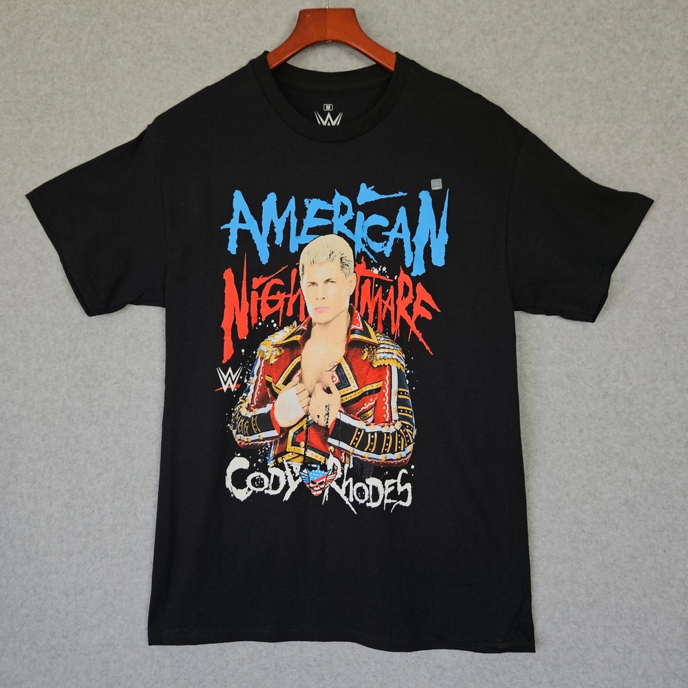 WWE Cody Rhodes American Nightmare Graphic T-Shirt Mens Medium Black Wrestling